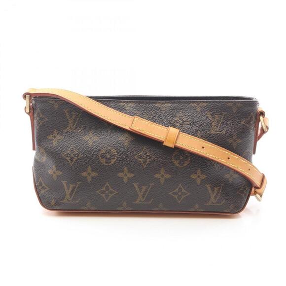 LOUIS VUITTON Brown Monogram Leather Shoulder Bag - Picture 1 of 11